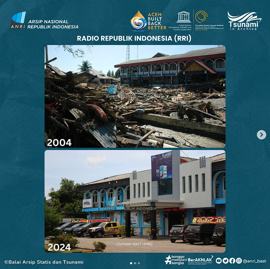 Tsunami in Archive - Radio Republik Indonesia (RRI)