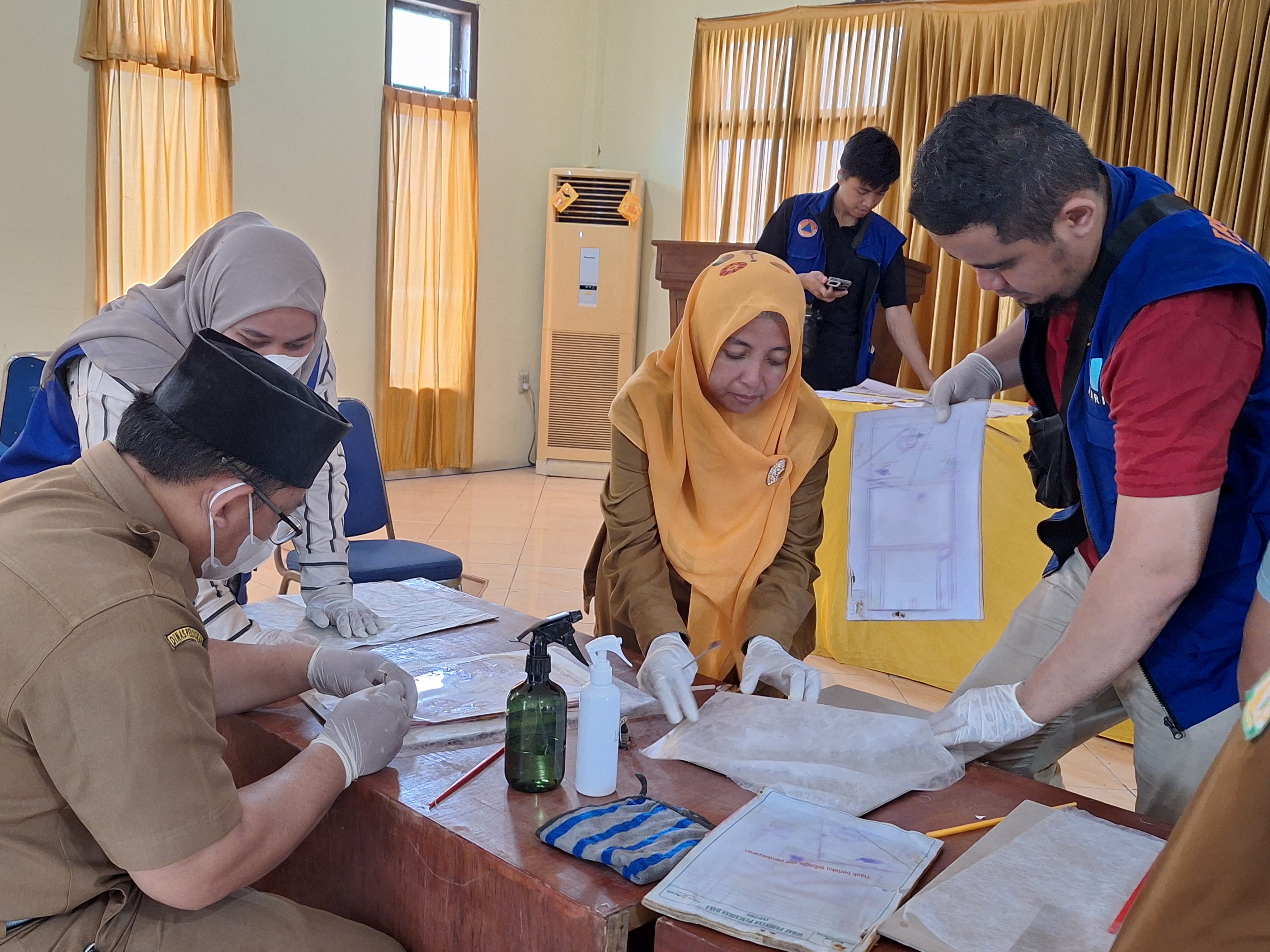 ANRI Berikan Bimbingan Teknis Penanganan Arsip Terdampak Banjir di Aceh Timur