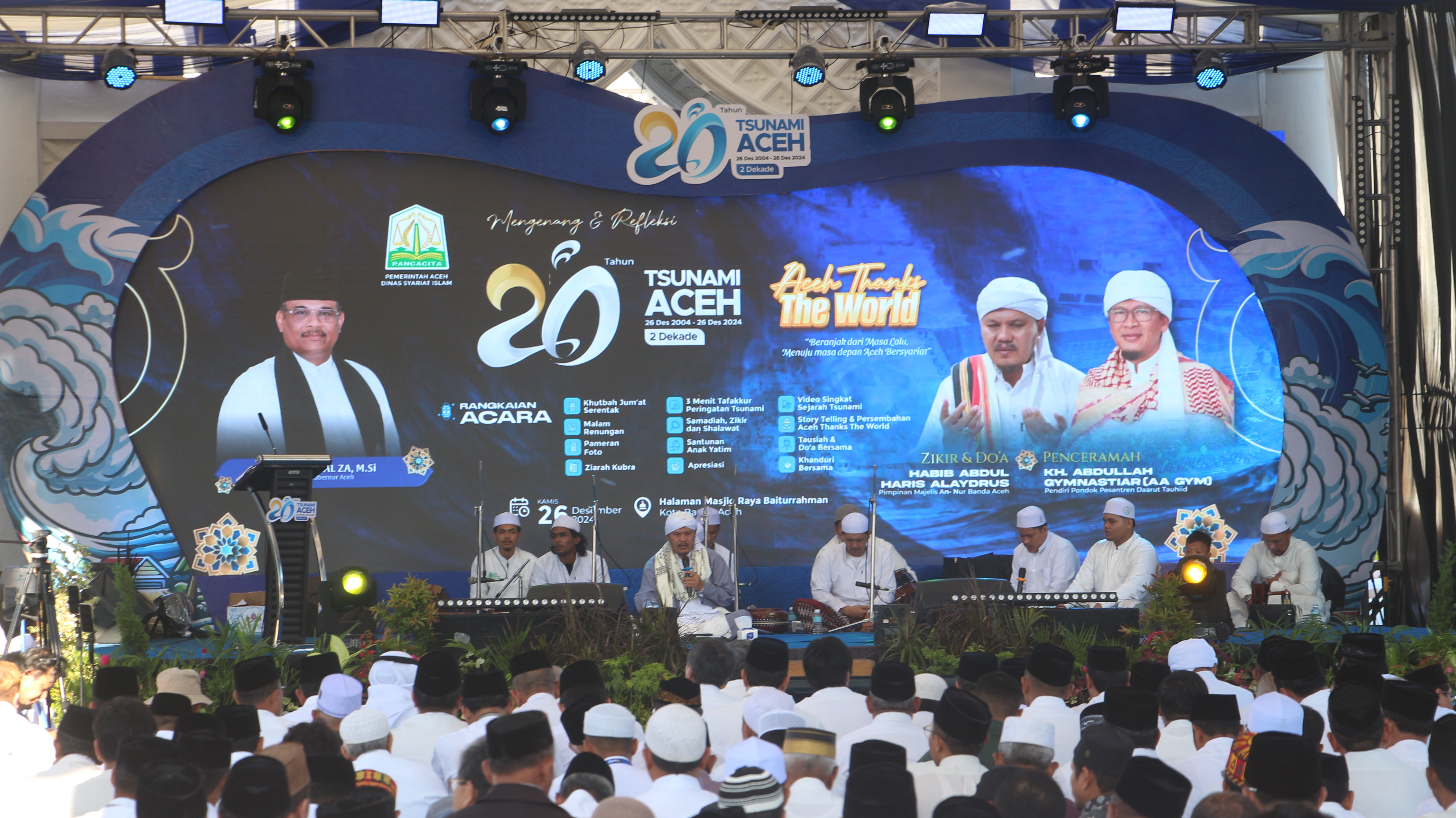 Pemerintah Aceh Peringati 20 Tahun Tsunami dengan Doa Bersama di Masjid Raya Baiturrahman